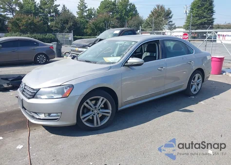 2012 Volkswagen Passat 2.0L Tdi Se z USA, uszkodzony, nr VIN 1VWBN7A30CC023886